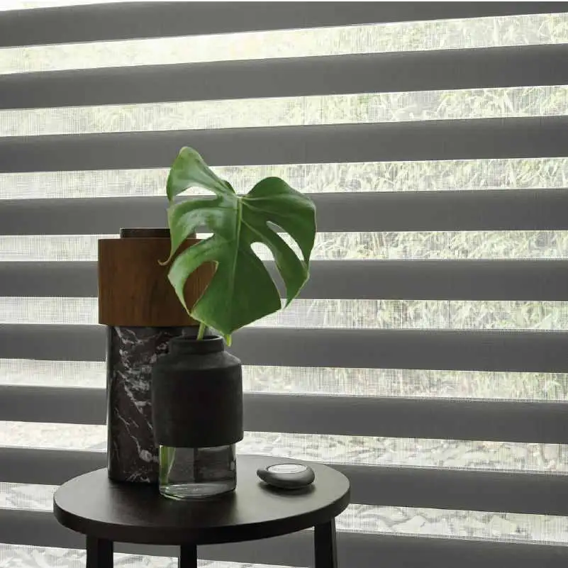 Cortinas de rayas horizontales